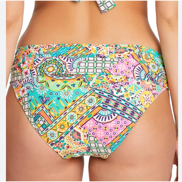 Bleu Rod Beattie Seriously Sunny Saraong Hipster | Sz 14 Multi Color NEW - Picture 2 of 14